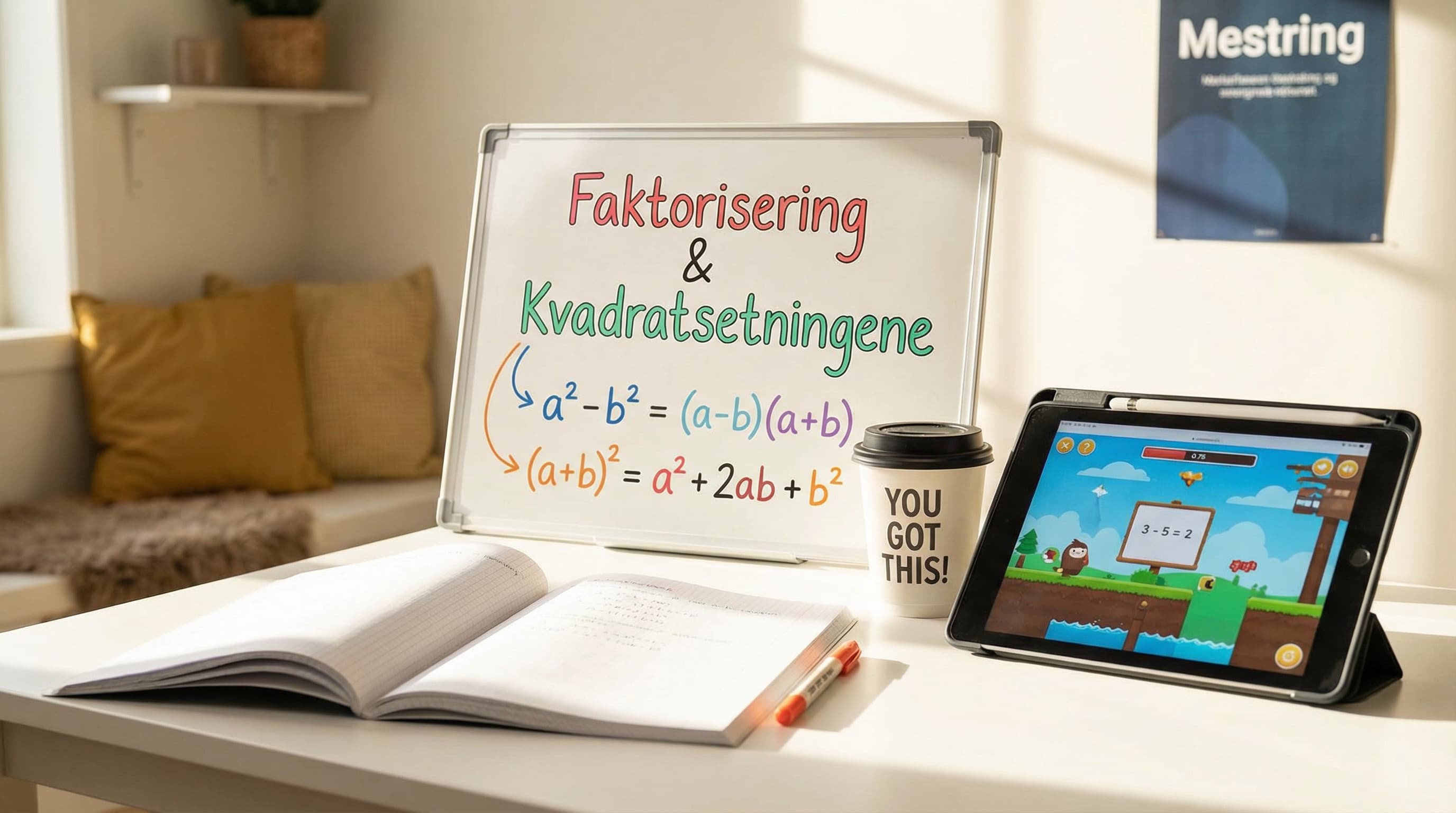 Faktorisering og kvadratsetningene