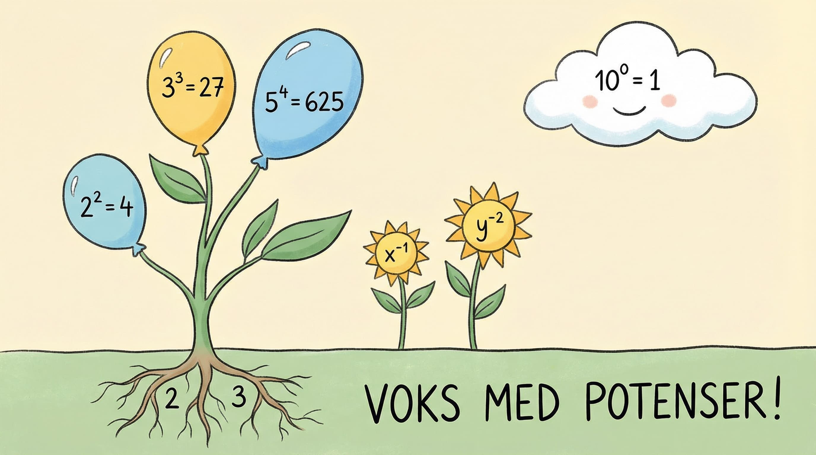 Potenser med heltallseksponenter