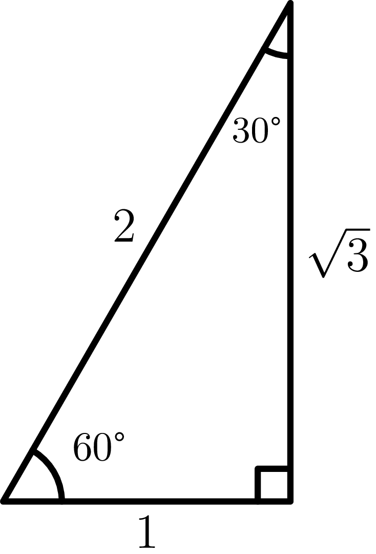 30-60-90 trekant