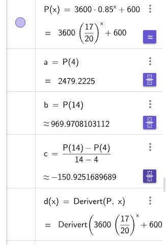 GeoGebra CAS: P(x) beregninger